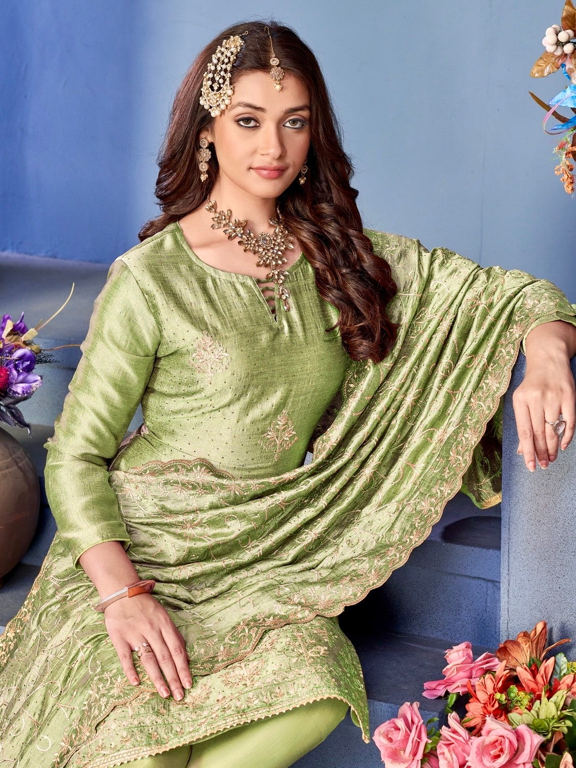Salwar Kameez & Duppatta. Kinza. Plus Size available.