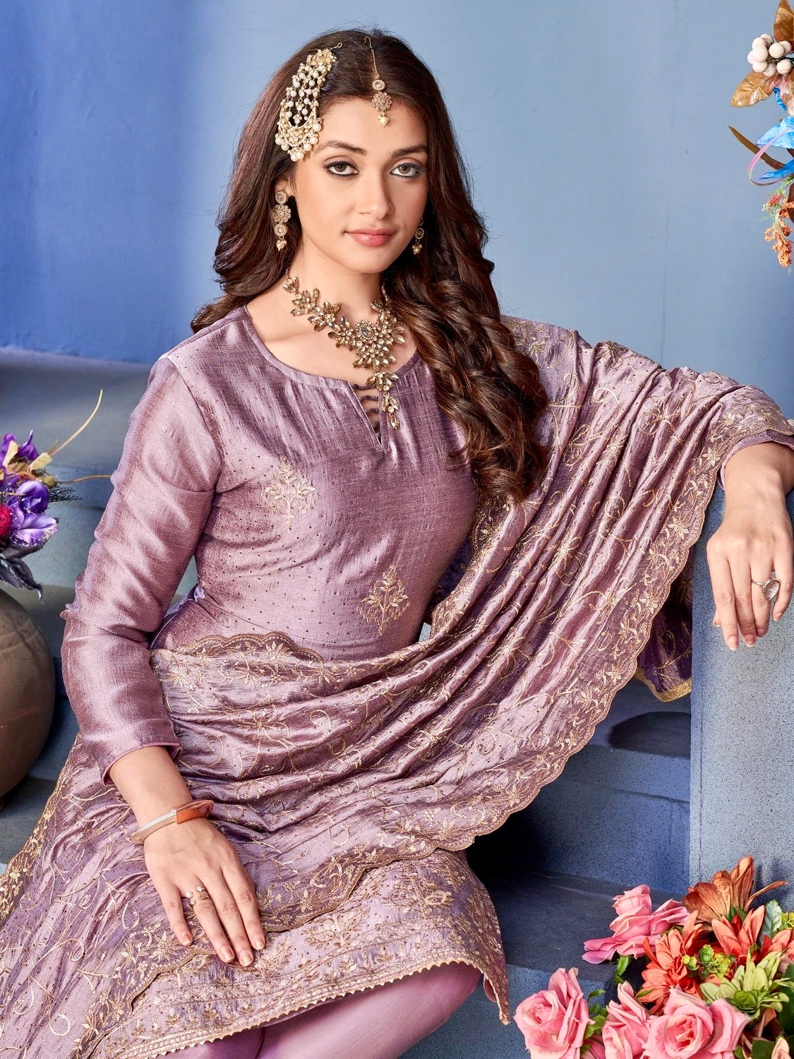 Salwar Kameez & Duppatta. Kinza. Plus Size available.