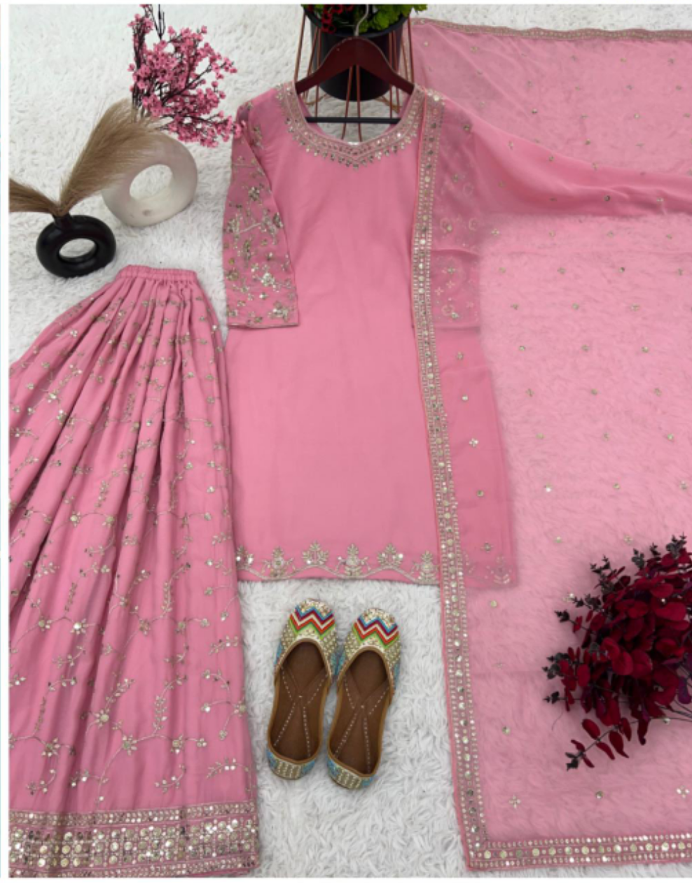Sharara Palazzo, Kurta & Duppatta. Zaina