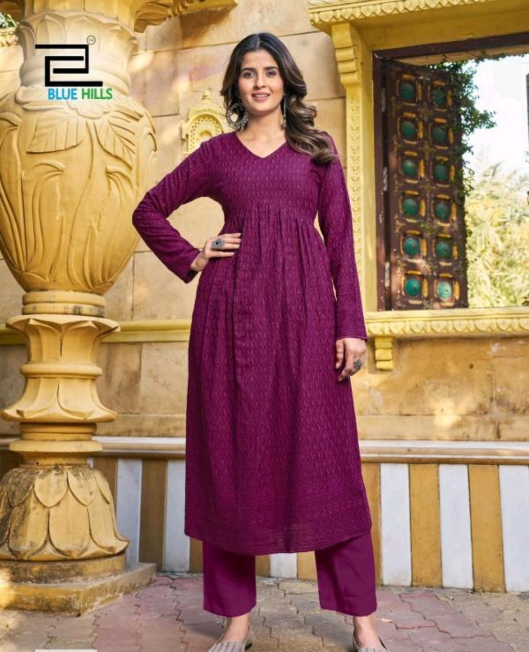 Naira Cut Kameez & palazzo bottom. Reema