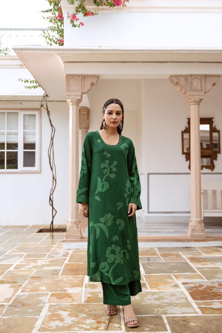 Kameez & wide palazzo Bottom. Falak