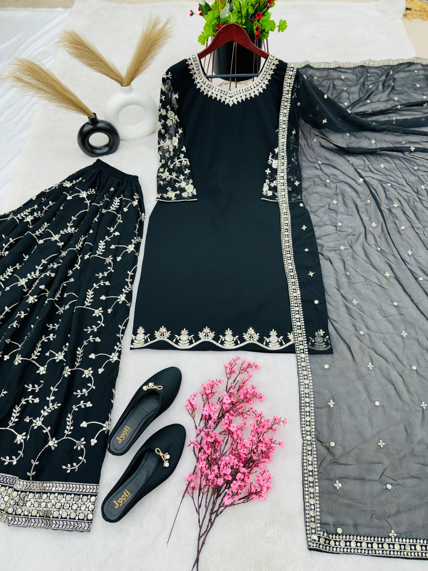 Sharara Palazzo, Kurta & Duppatta. Zaina