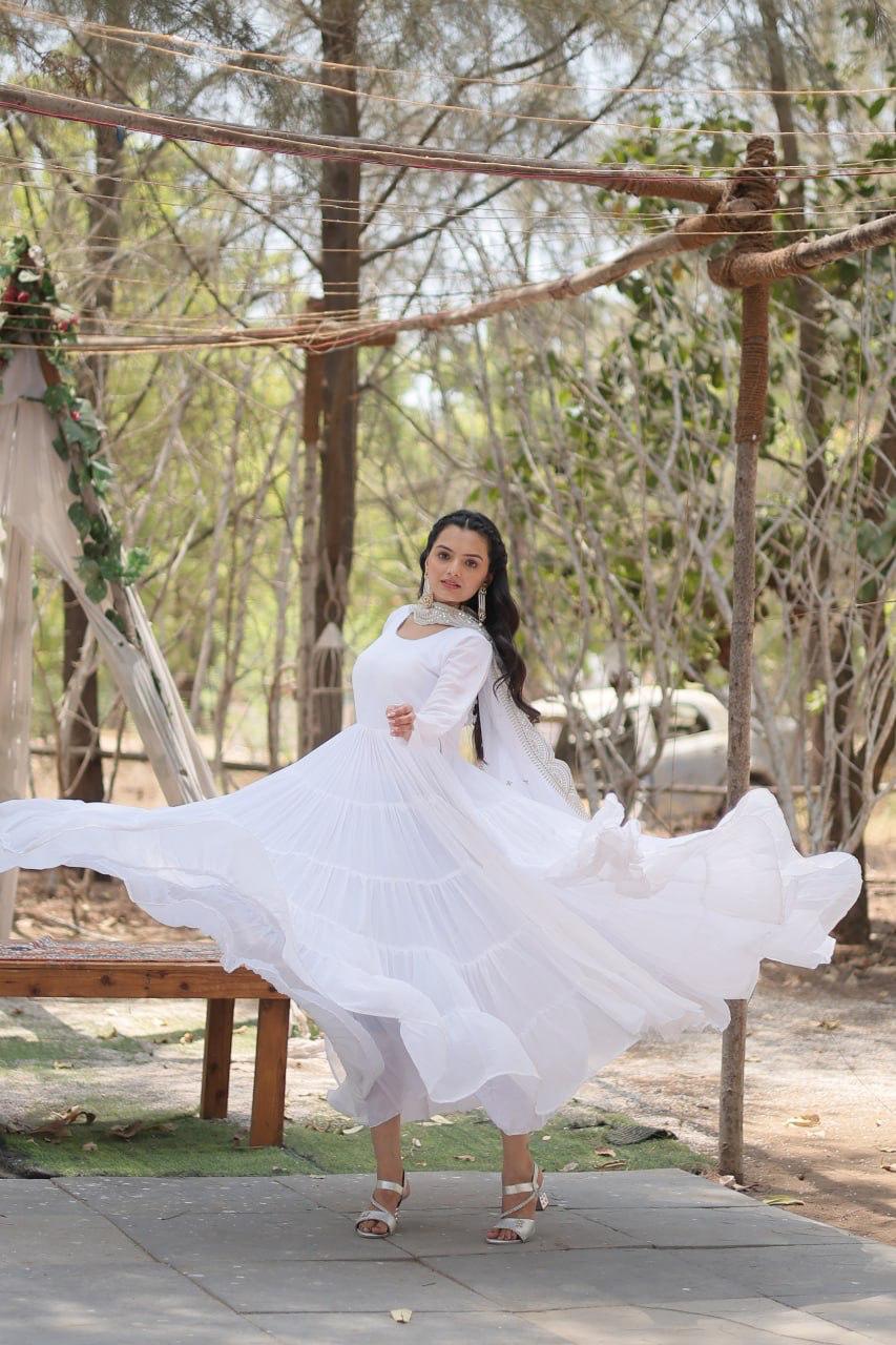 Anarkali dress & Duppatta. Amal