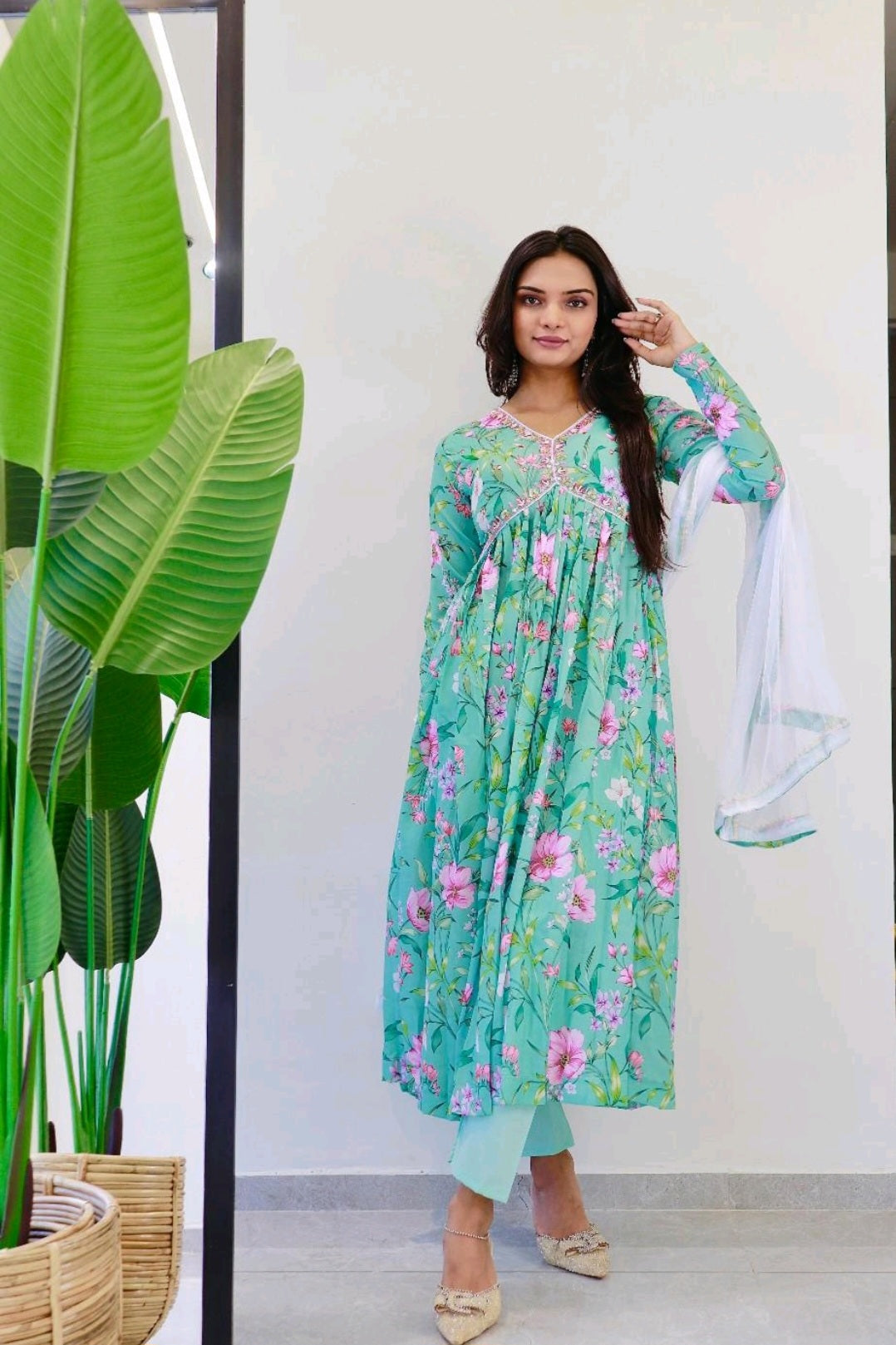 Lilly. Aliya cut Dress with Salwar & Dupatta