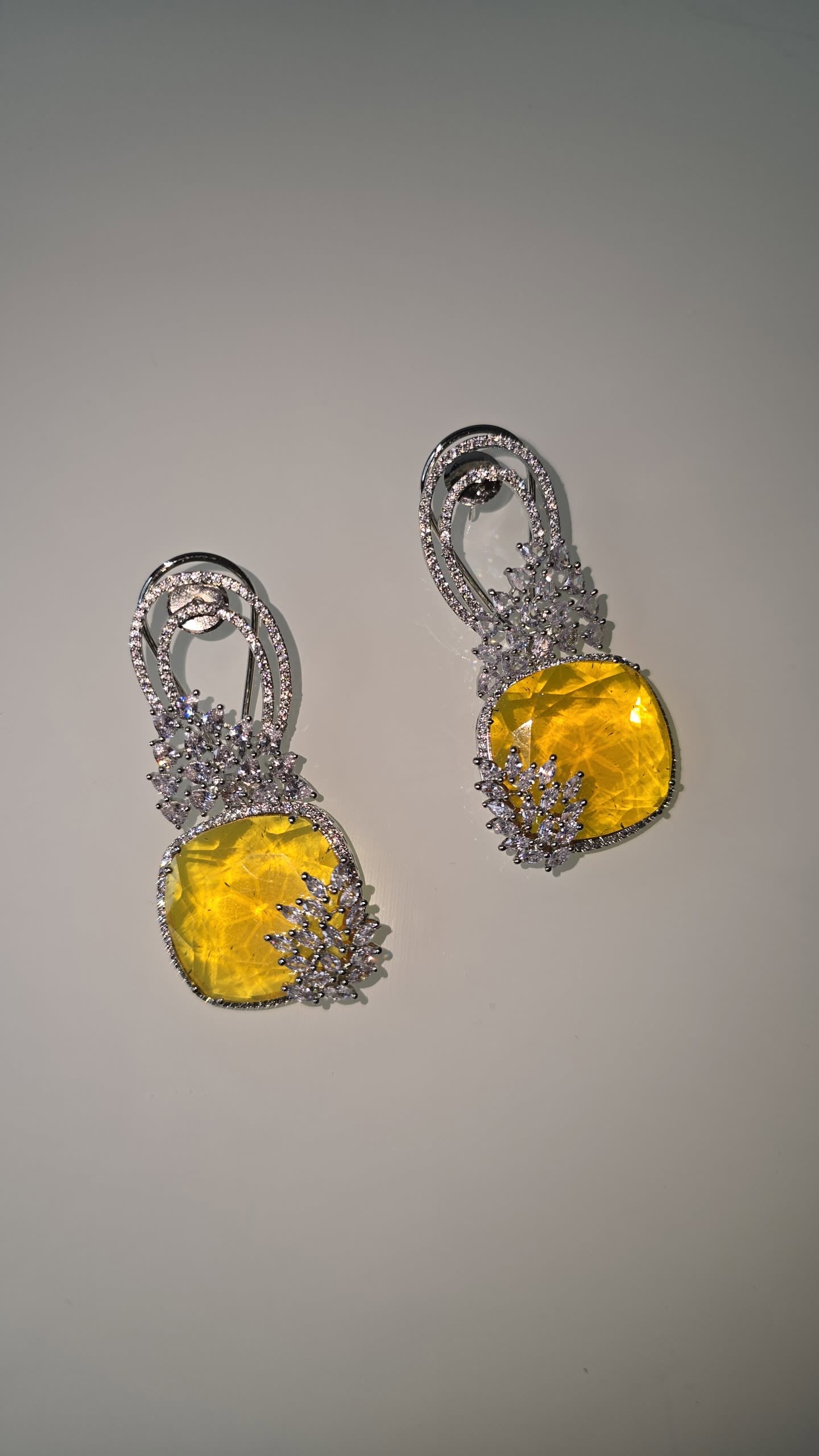 Cubic Zirconia. AD Earrings. statement earrings.
