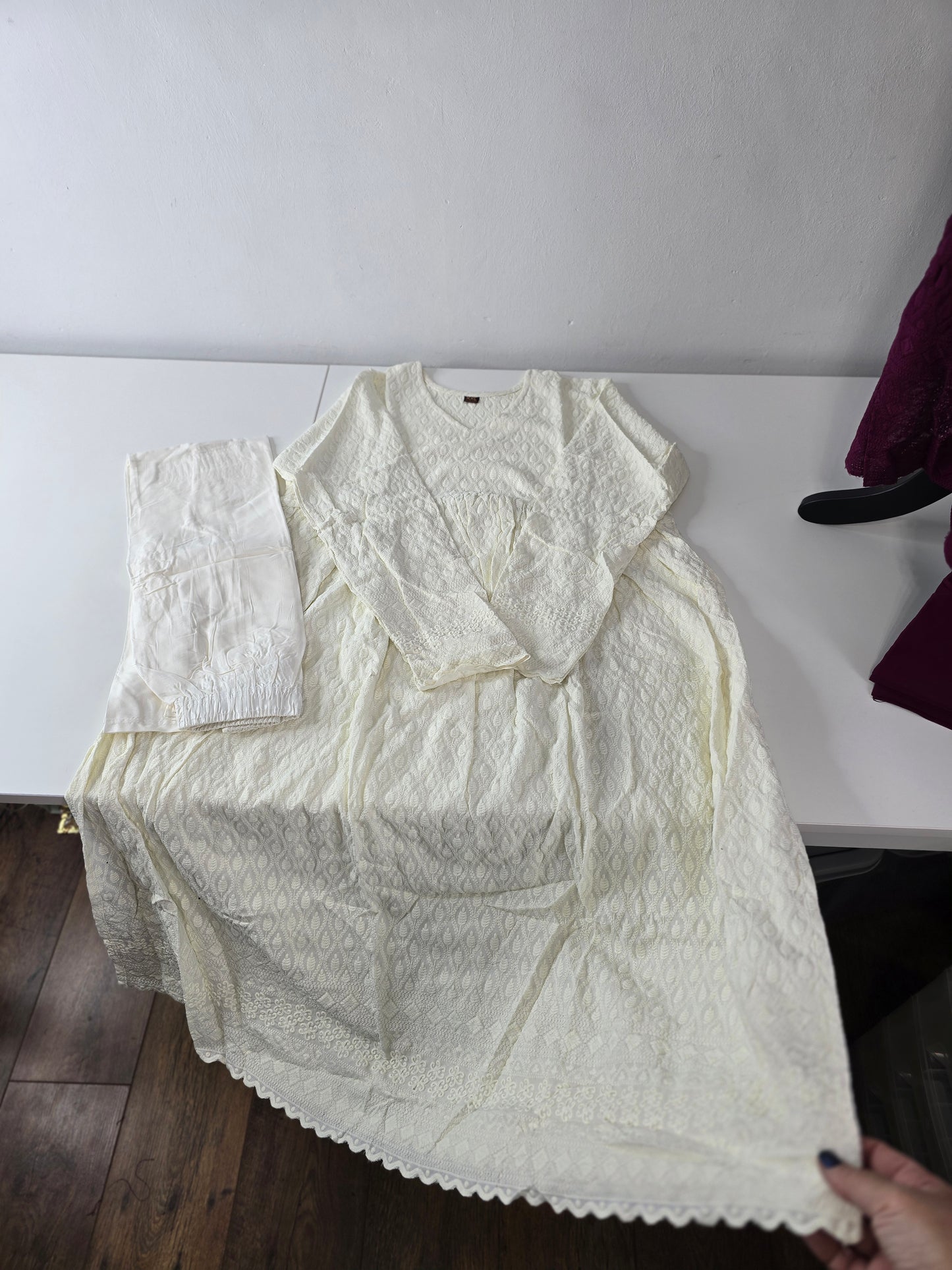 Naira Cut Kameez & palazzo bottom. Reema