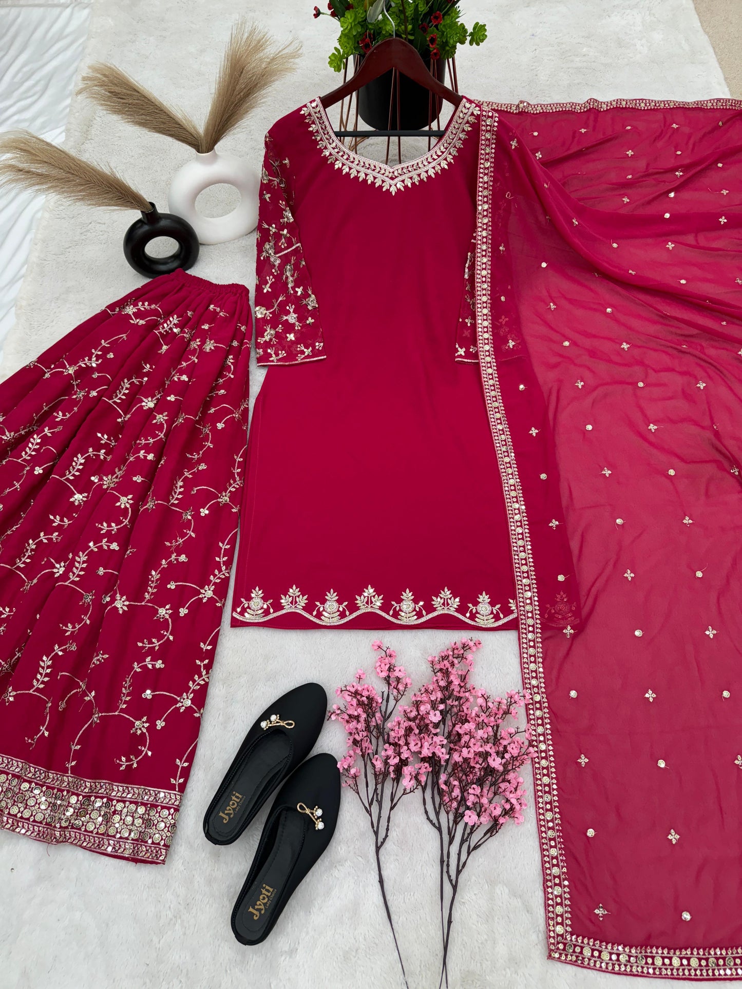 Sharara Palazzo, Kurta & Duppatta. Zaina
