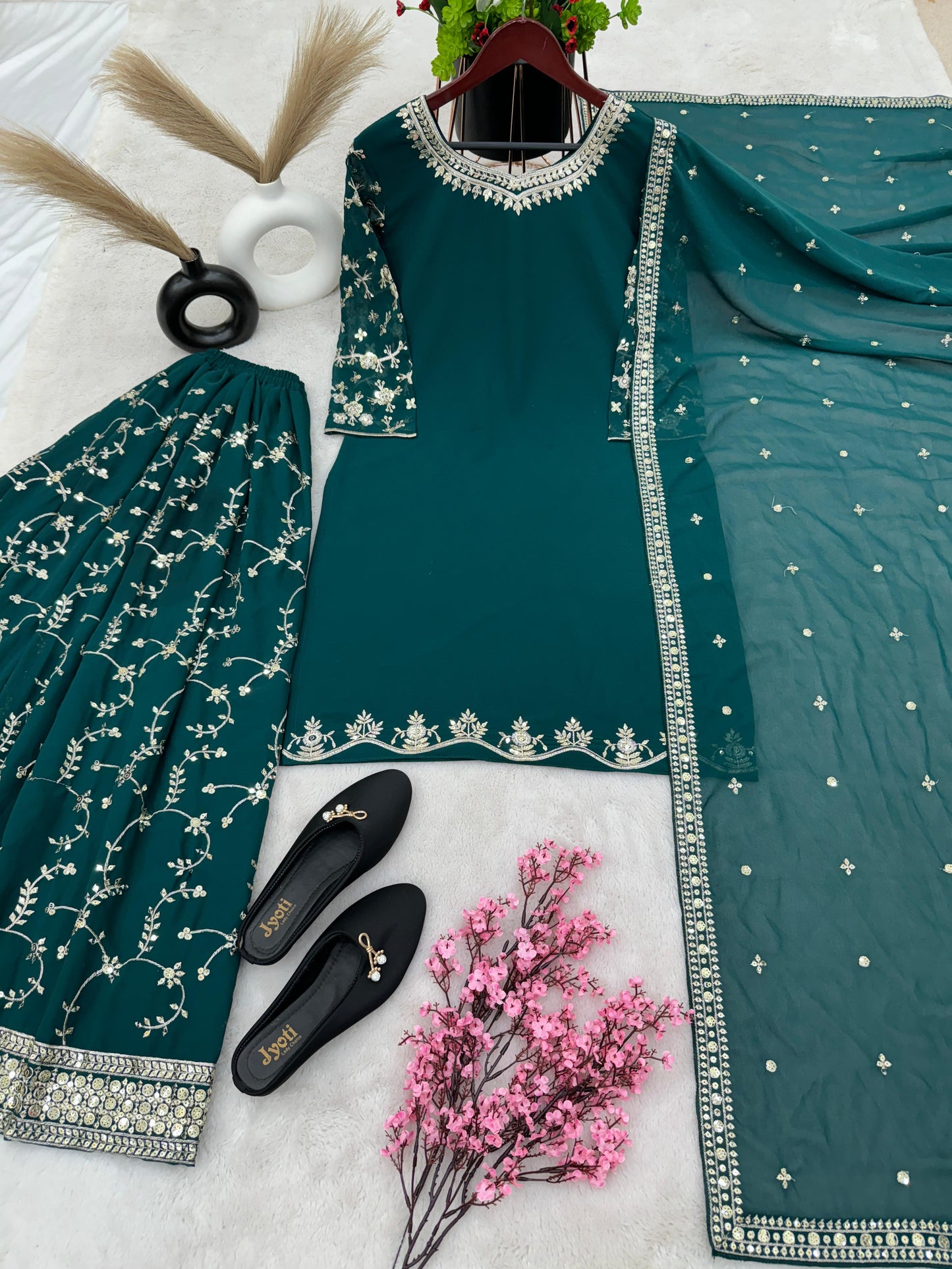 Sharara Palazzo, Kurta & Duppatta. Zaina
