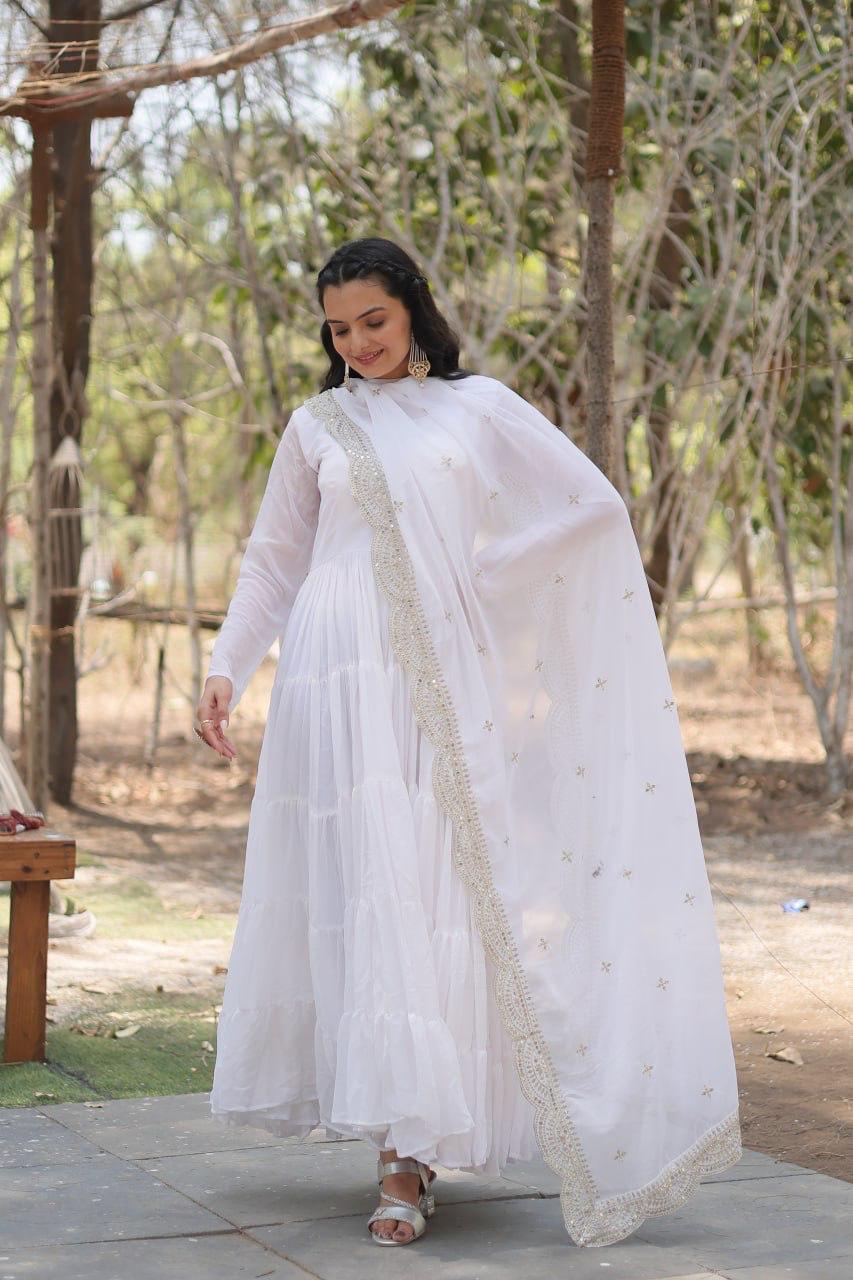 Anarkali dress & Duppatta. Amal