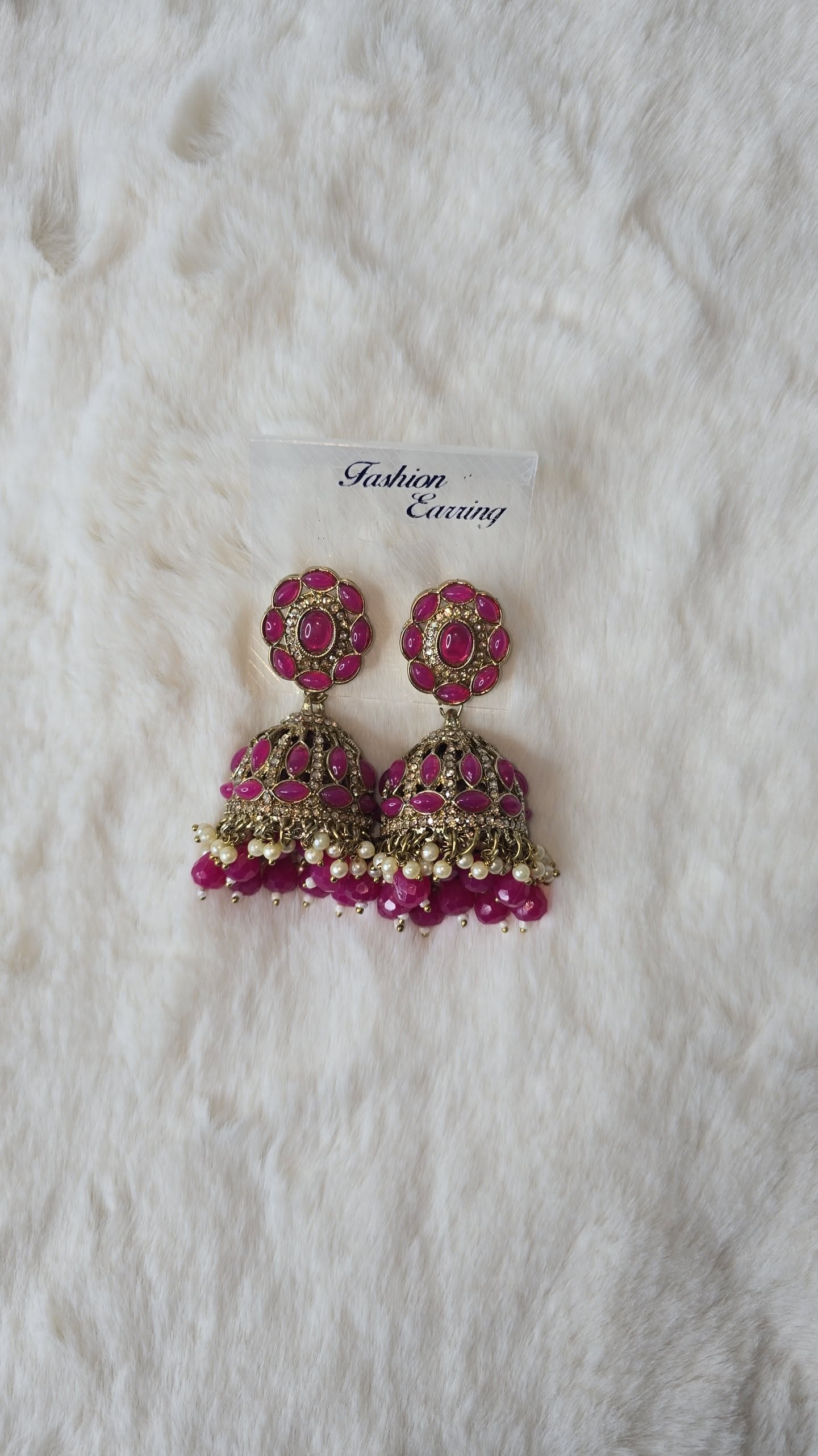 Jhumka Earrings mehndi Gold. Available in 10 colours.