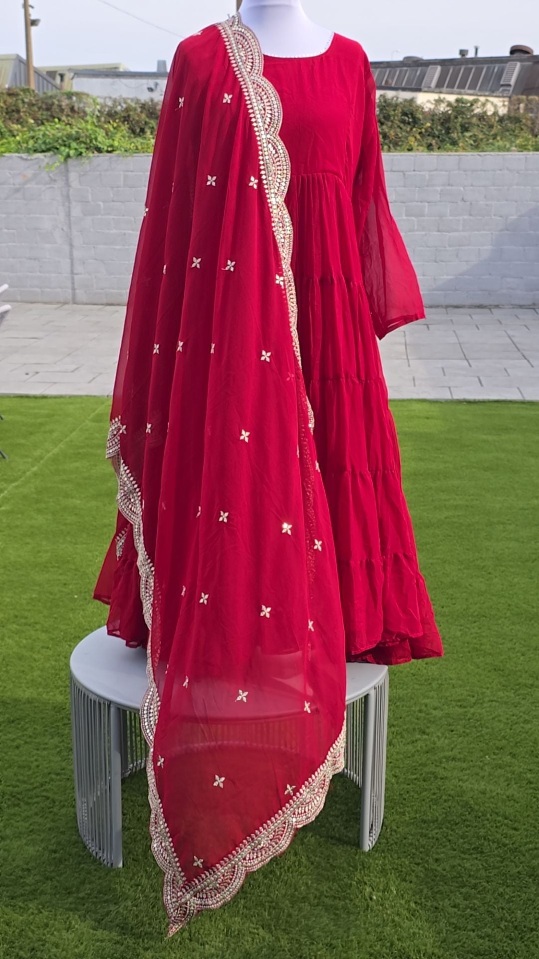 Anarkali dress & Duppatta. Amal
