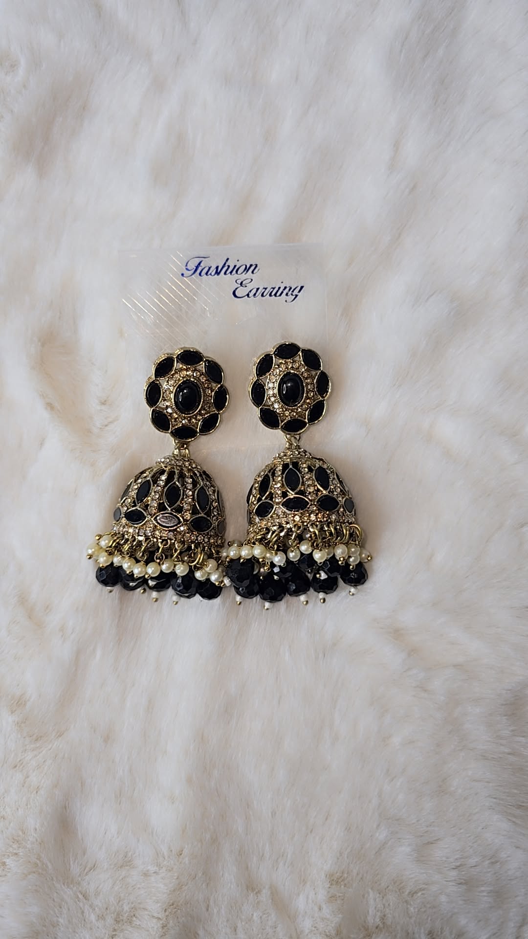 Jhumka Earrings mehndi Gold. Available in 10 colours.