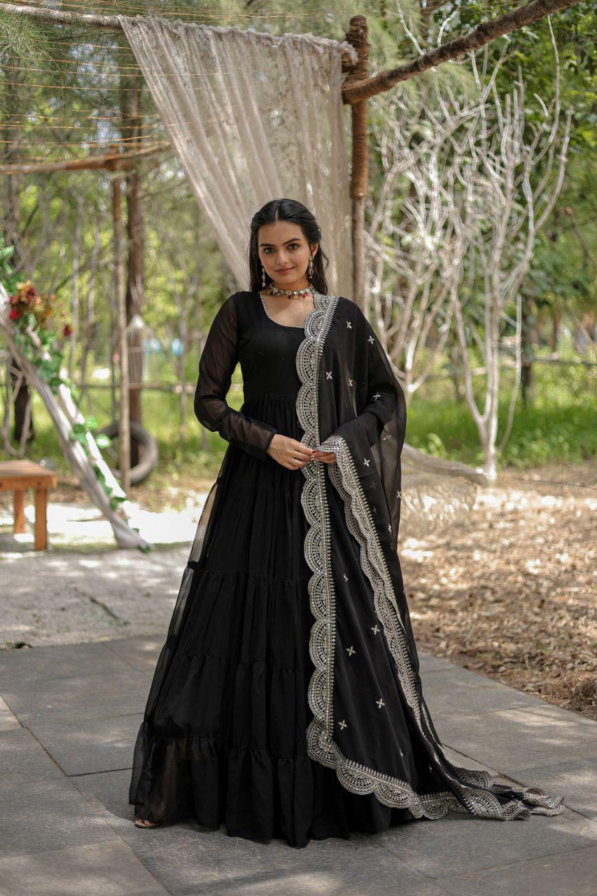Anarkali dress & Duppatta. Amal
