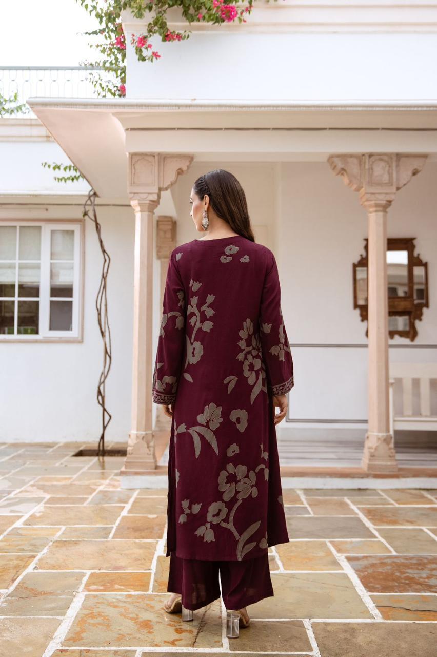 Kameez & wide palazzo Bottom. Falak