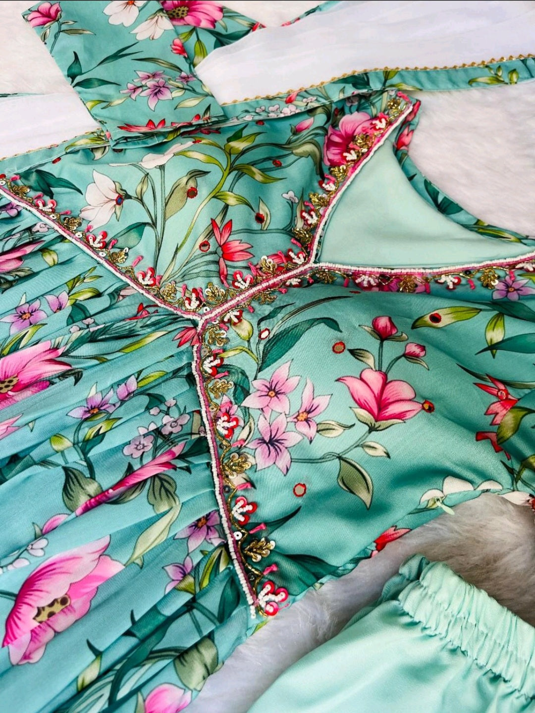 Lilly. Aliya cut Dress with Salwar & Dupatta