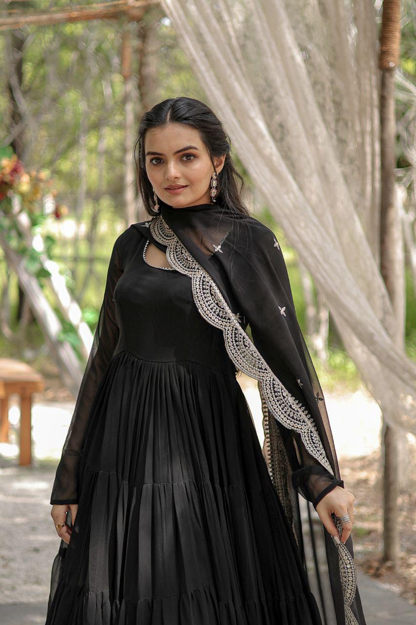 Anarkali dress & Duppatta. Amal
