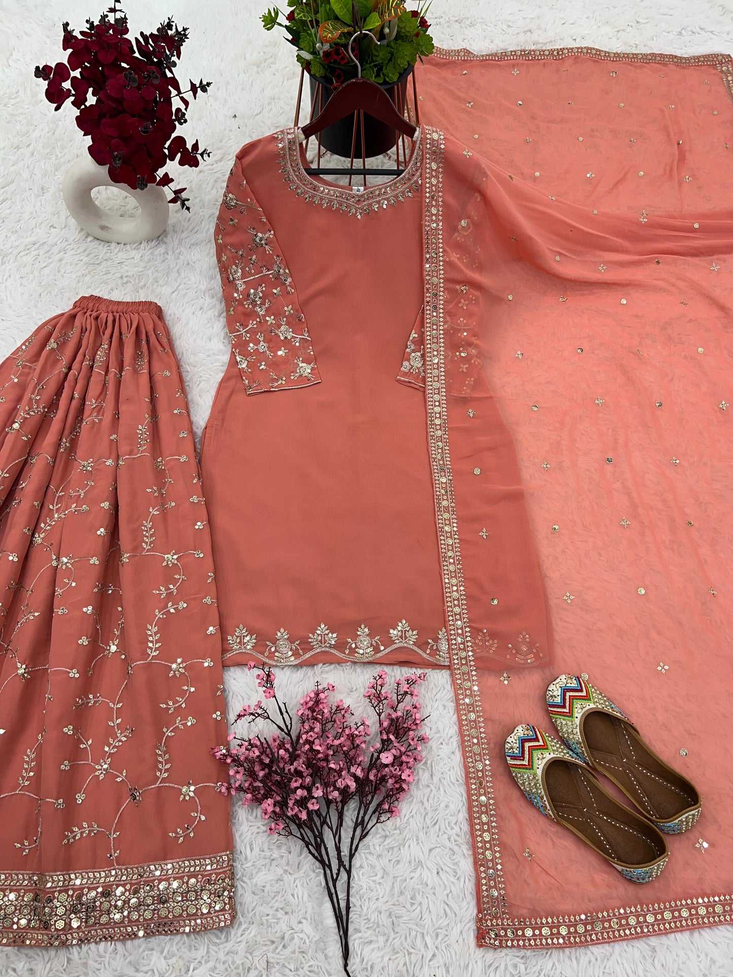 Sharara Palazzo, Kurta & Duppatta. Zaina