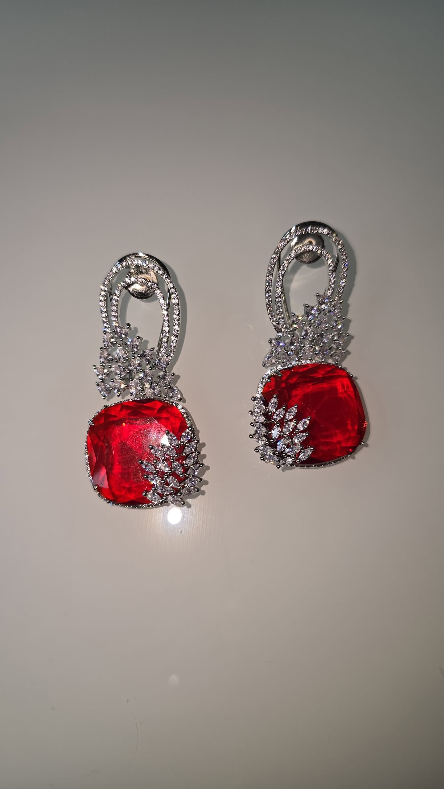 Cubic Zirconia. AD Earrings. statement earrings.