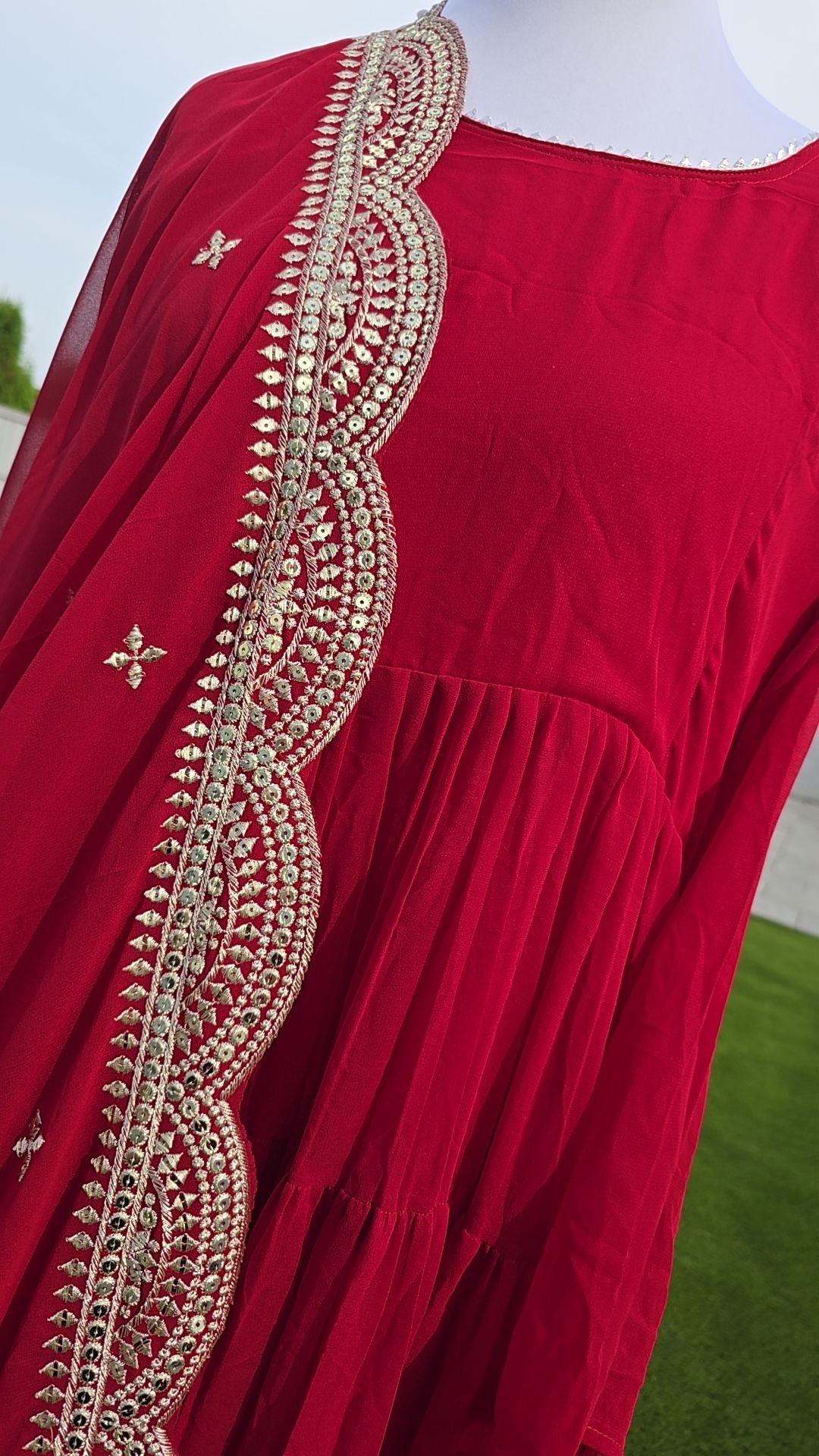 Anarkali dress & Duppatta. Amal