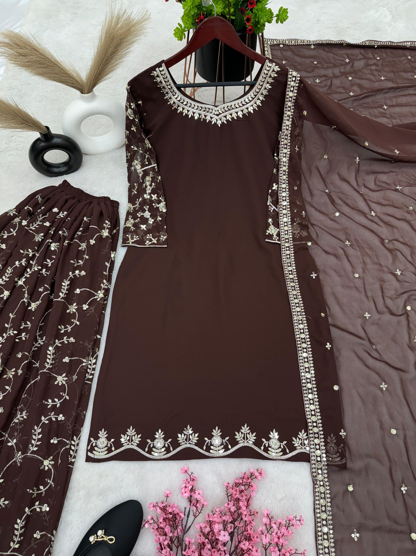 Sharara Palazzo, Kurta & Duppatta. Zaina
