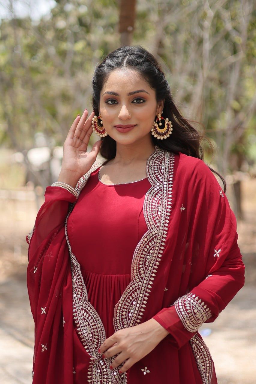 Anarkali dress & Duppatta. Amal