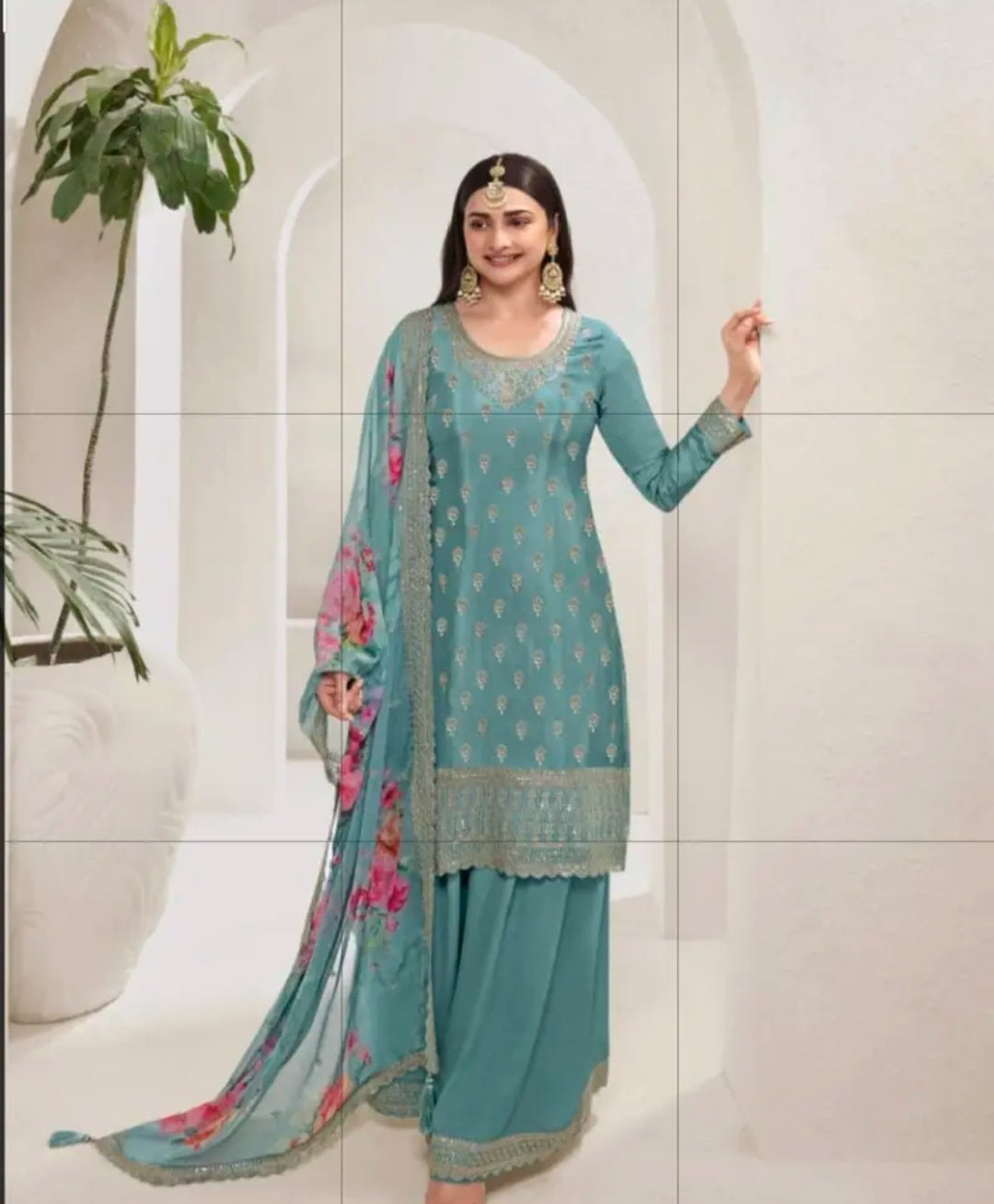 kameez, Palazzo & Duppatta. Zeenat