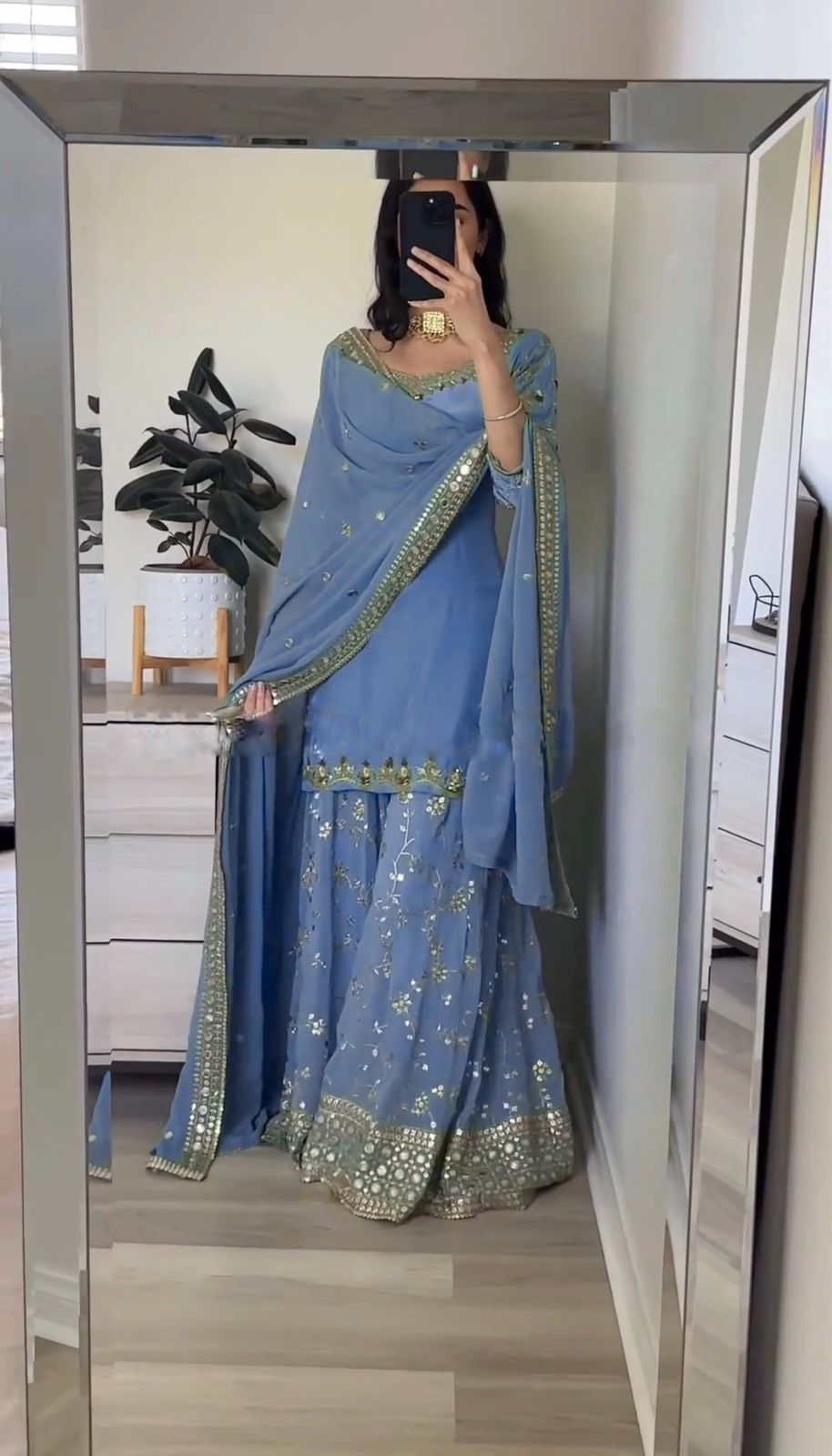 Sharara Palazzo, Kurta & Duppatta. Zaina