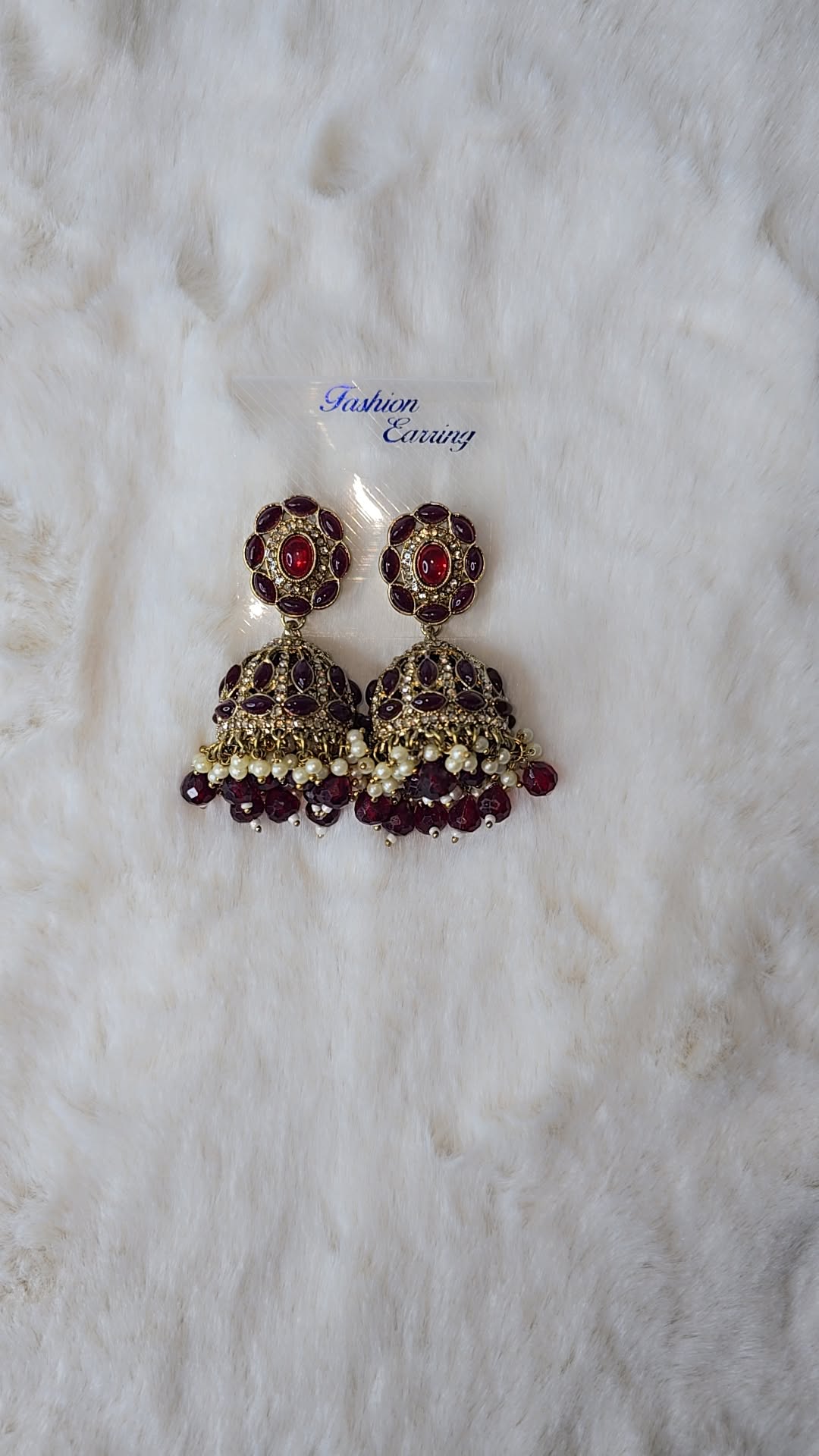 Jhumka Earrings mehndi Gold. Available in 10 colours.