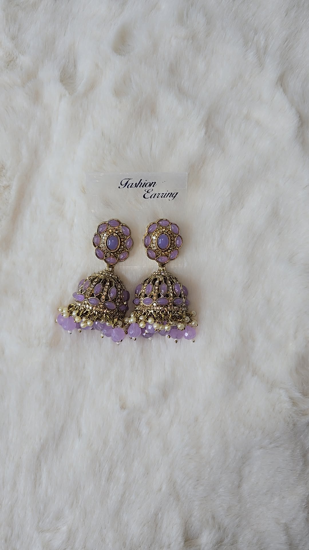 Jhumka Earrings mehndi Gold. Available in 10 colours.