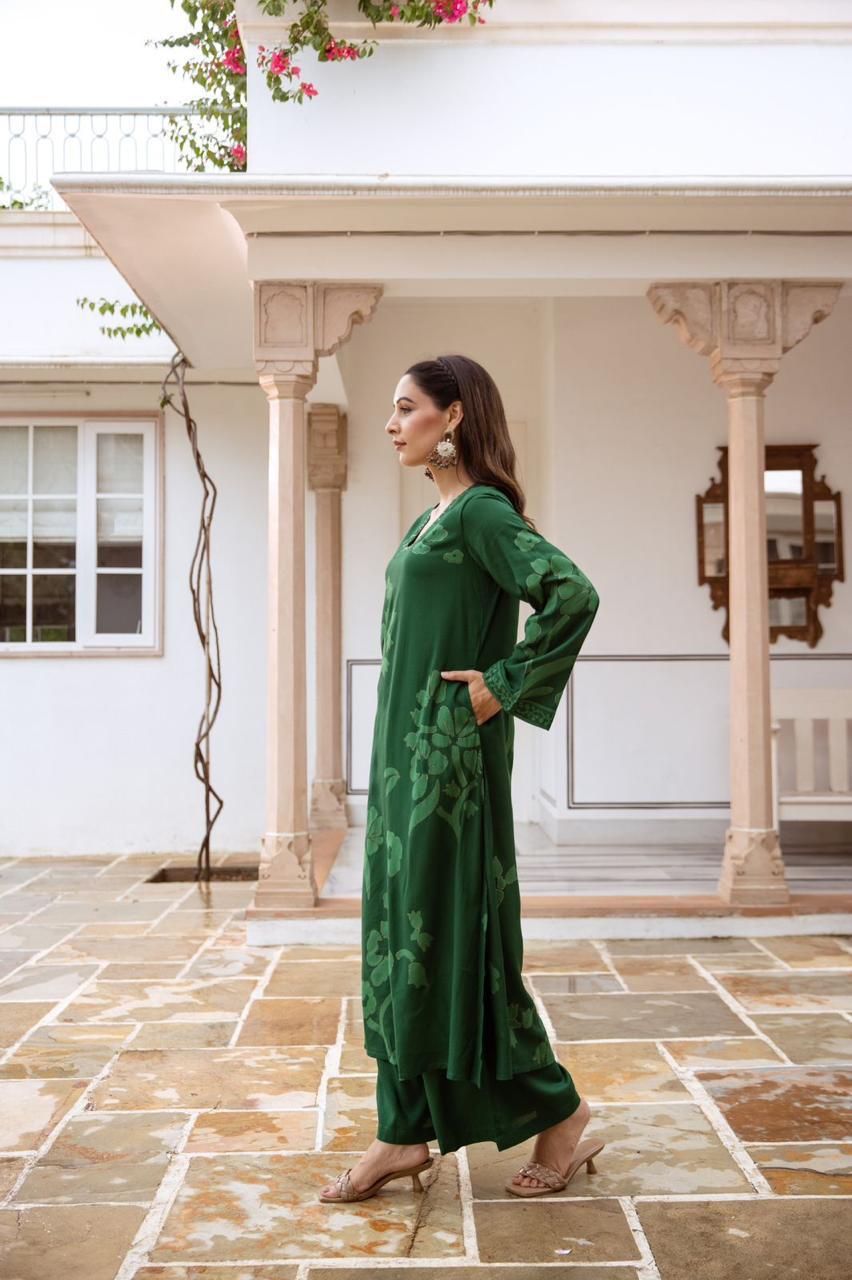 Kameez & wide palazzo Bottom. Falak