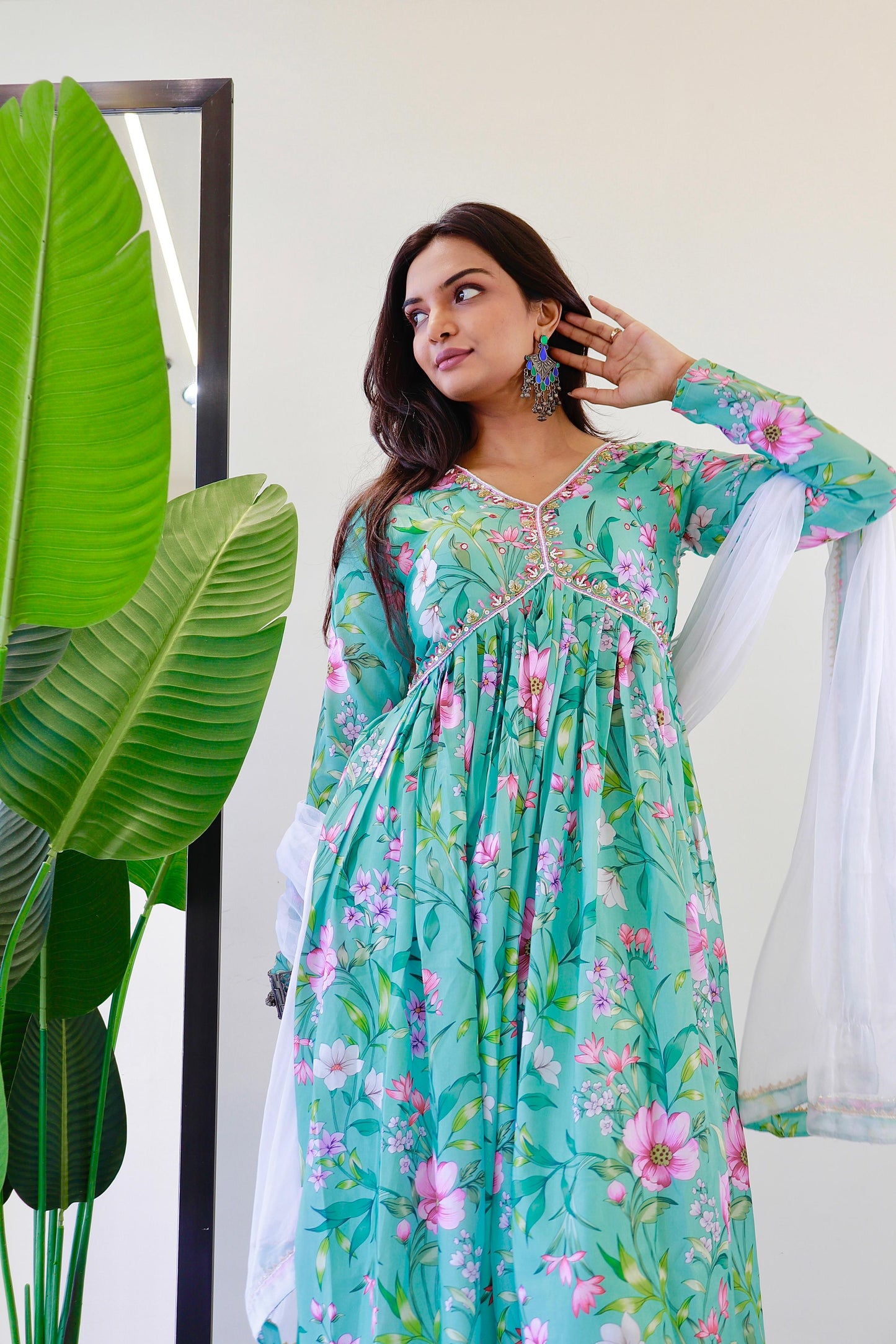 Lilly. Aliya cut Dress with Salwar & Dupatta